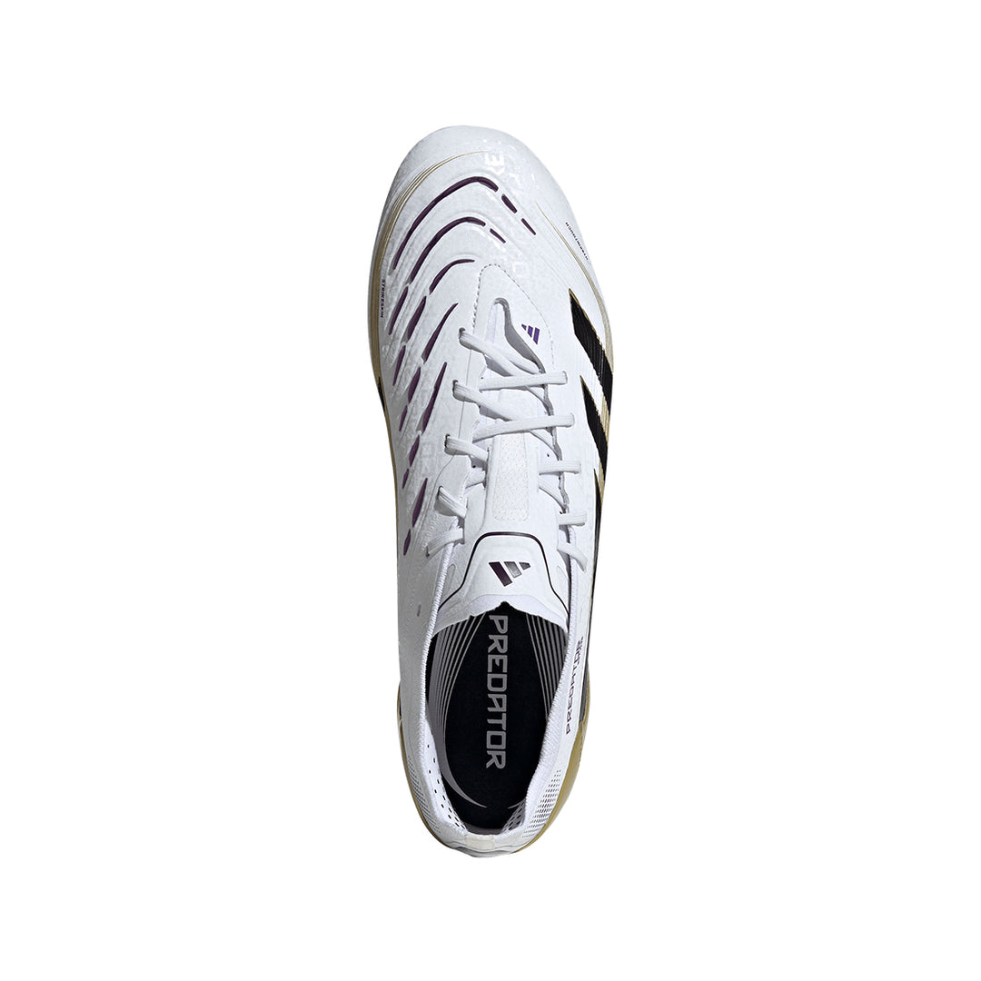 Predator Elite FG - Ftwr White/Core Black/Gold Met.