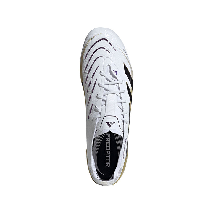 Predator Elite FG - Ftwr White/Core Black/Gold Met.