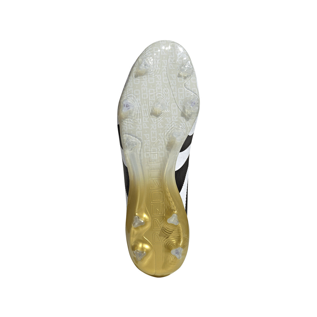 Predator Elite FG - Ftwr White/Core Black/Gold Met.