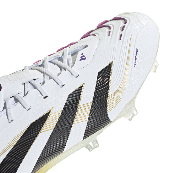 Predator Elite FG - Ftwr White/Core Black/Gold Met.