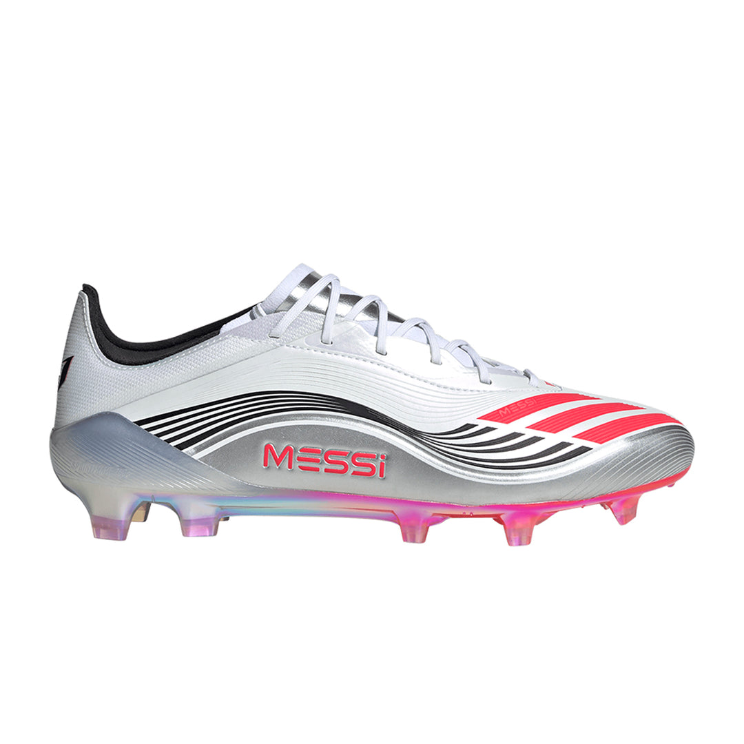 F50 Messi Elite FG - Ftwr White/Lucid Red/Silver Met.