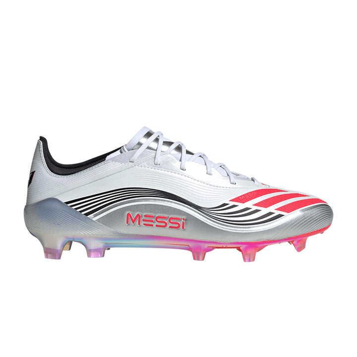 F50 Messi Elite FG - Ftwr White/Lucid Red/Silver Met.