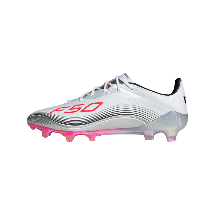 F50 Messi Elite FG - Ftwr White/Lucid Red/Silver Met.