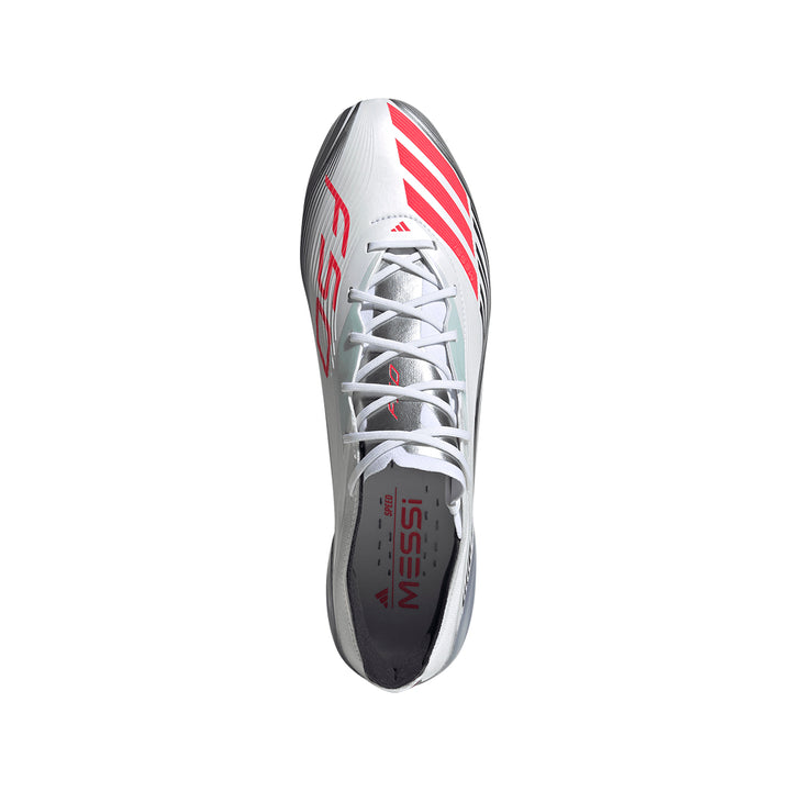 F50 Messi Elite FG - Ftwr White/Lucid Red/Silver Met.