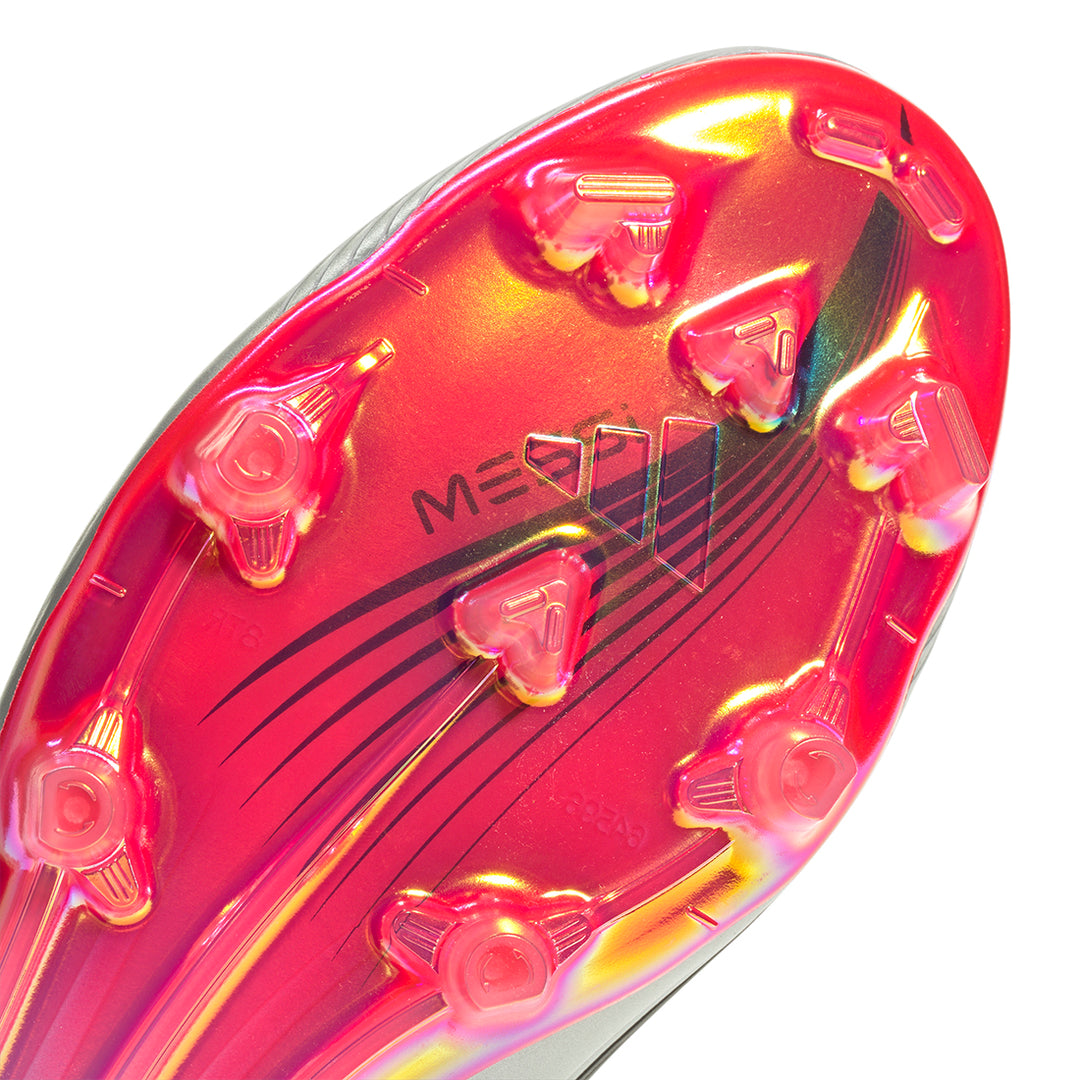 F50 Messi Elite FG - Ftwr White/Lucid Red/Silver Met.