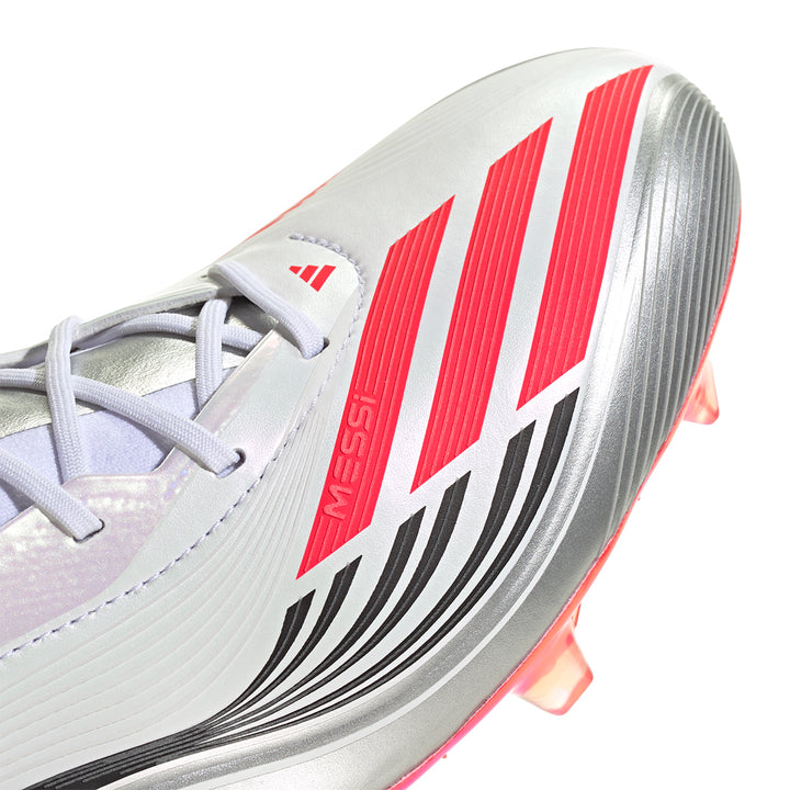 F50 Messi Elite FG - Ftwr White/Lucid Red/Silver Met.
