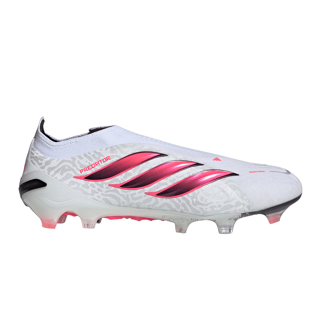 Predator Elite Lace Less FG - White / Solar Turbo / Core Black