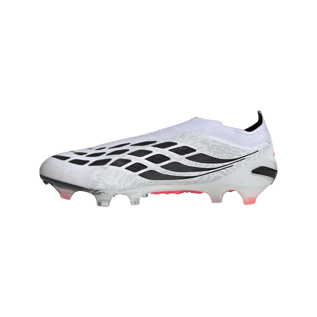 Predator Elite Lace Less FG - White / Solar Turbo / Core Black