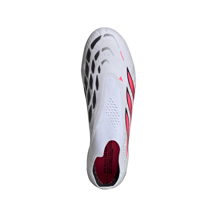 Predator Elite Lace Less FG - White / Solar Turbo / Core Black