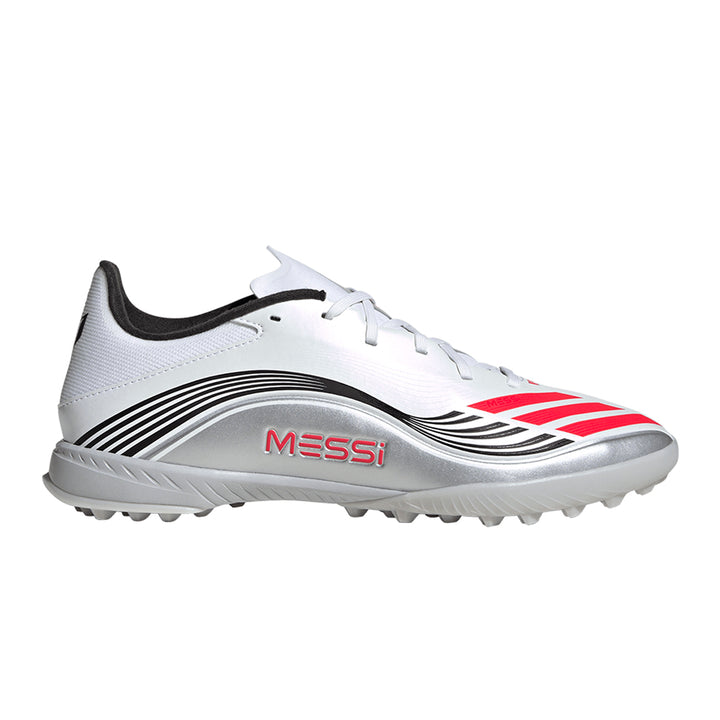 F50 Messi League TF -  White/Lucid Red/Silver Met.