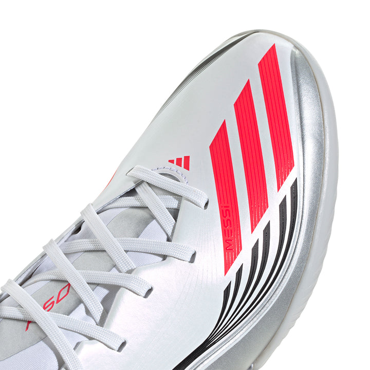 F50 Messi League TF -  White/Lucid Red/Silver Met.