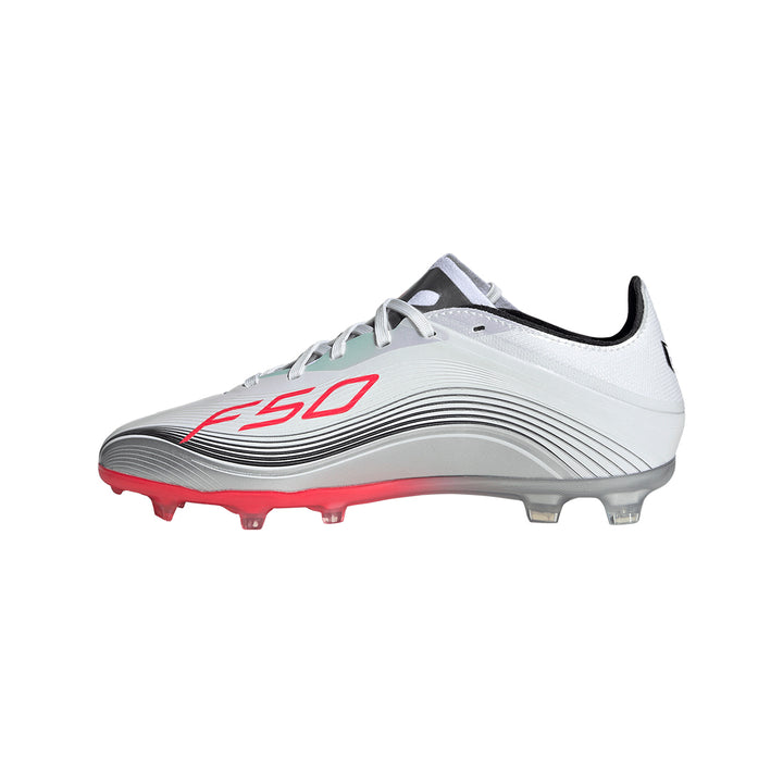 F50 Messi Elite FG J -  White/Lucid Red/Silver Met.
