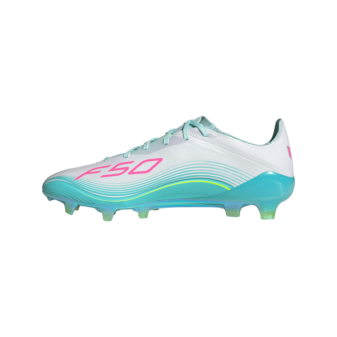 F50 Messi Elite FG - Ftwr White/Lucid Pink/Flash Aqua