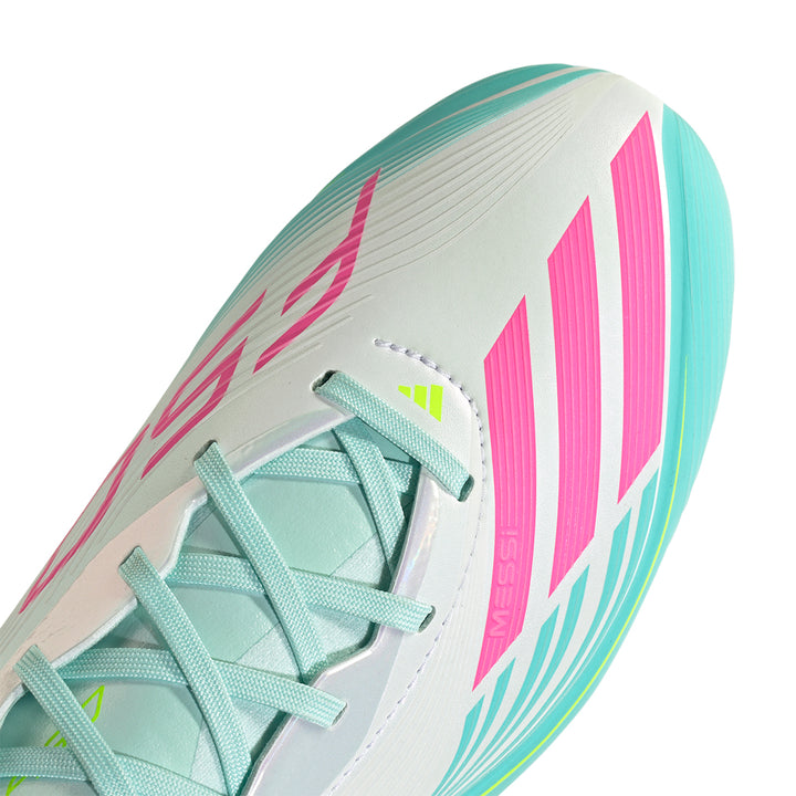 F50 Messi Elite FG - Ftwr White/Lucid Pink/Flash Aqua
