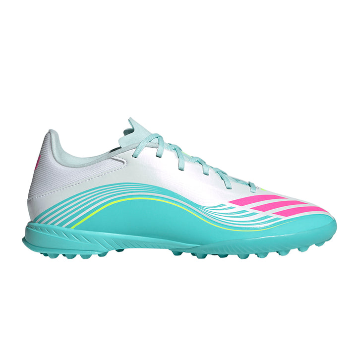 F50 Messi League TF - Ftwr White/Lucid Pink/Flash Aqua