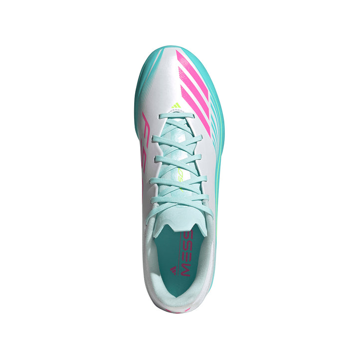 F50 Messi League TF - Ftwr White/Lucid Pink/Flash Aqua