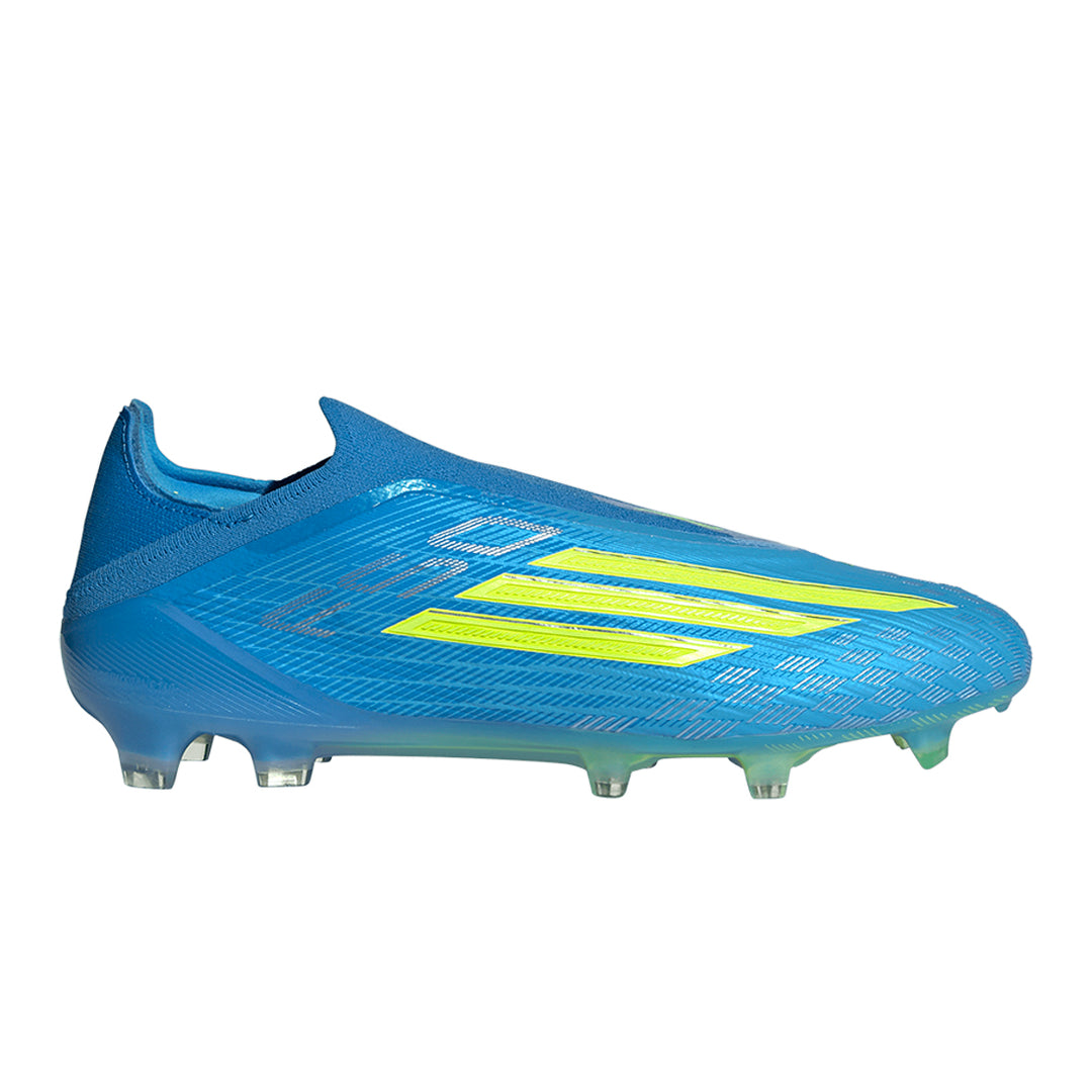 F50 Elite Laceless FG - Lucid Ray Blue / Team Solar Yellow 2 / Lucid Aquamarine