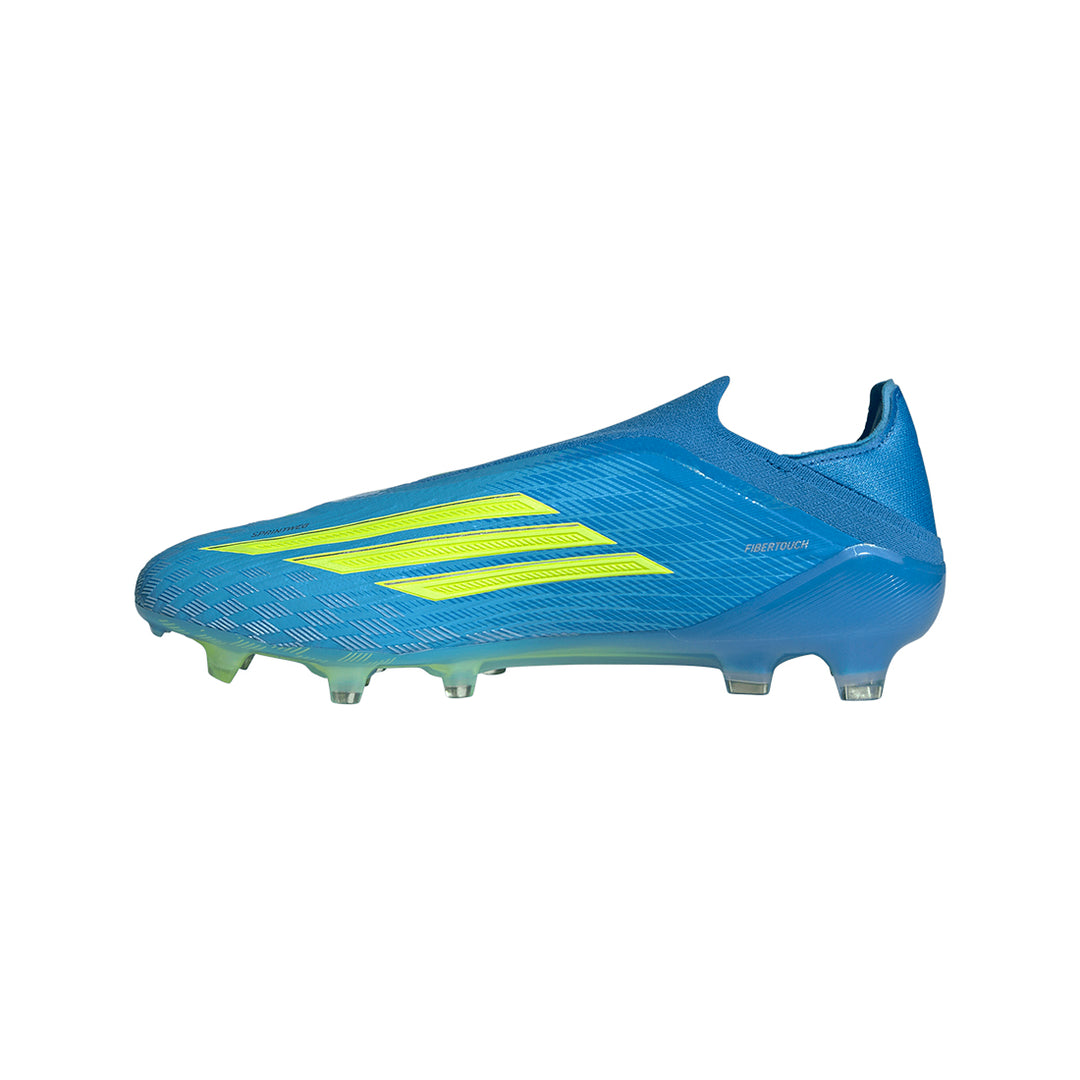F50 Elite Laceless FG - Lucid Ray Blue / Team Solar Yellow 2 / Lucid Aquamarine