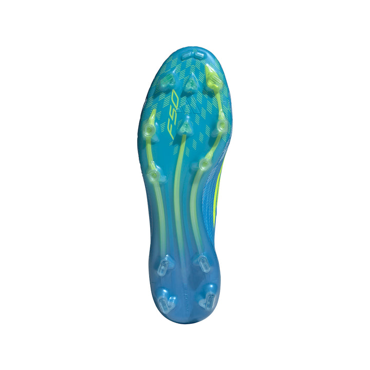 F50 Elite Laceless FG - Lucid Ray Blue / Team Solar Yellow 2 / Lucid Aquamarine
