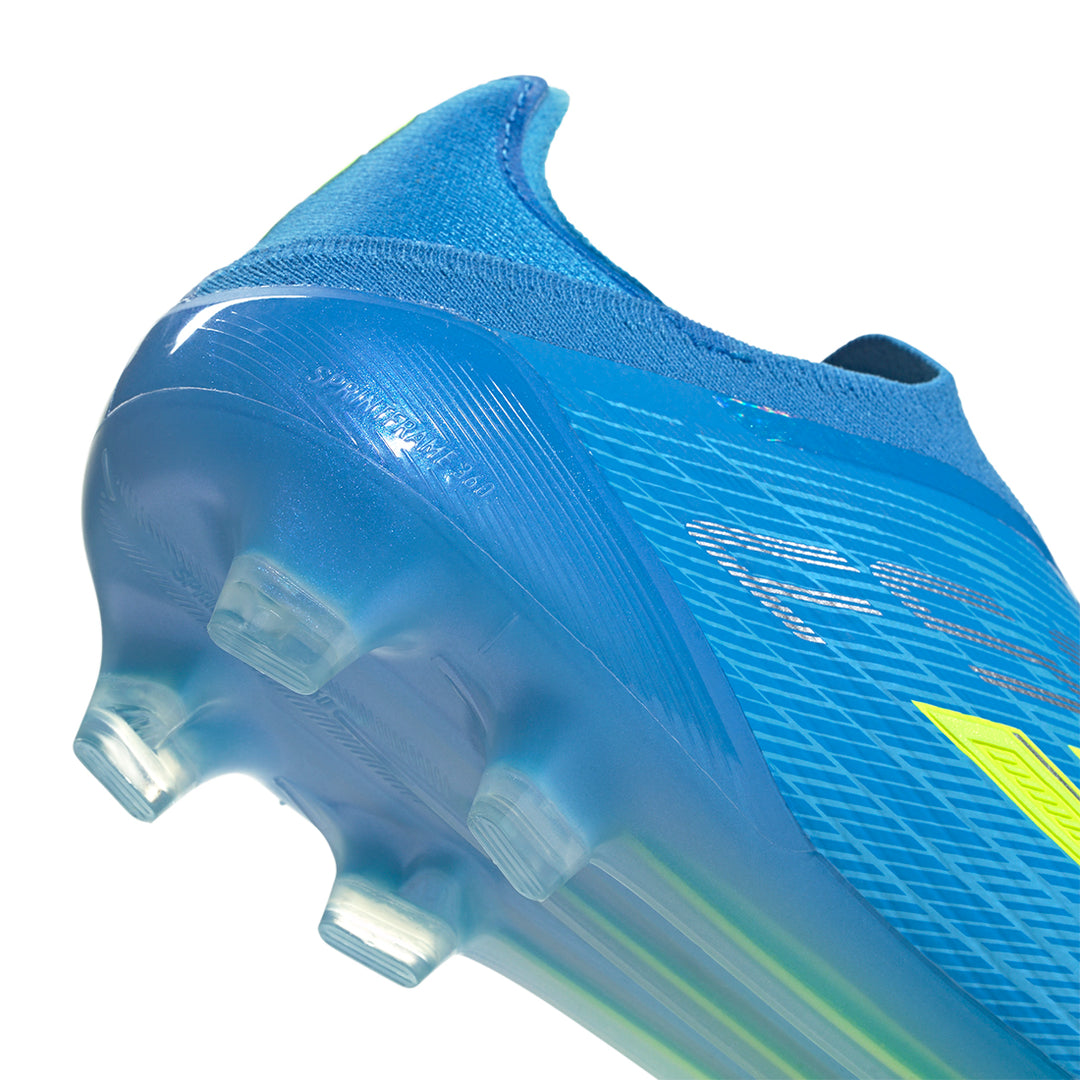F50 Elite Laceless FG - Lucid Ray Blue / Team Solar Yellow 2 / Lucid Aquamarine