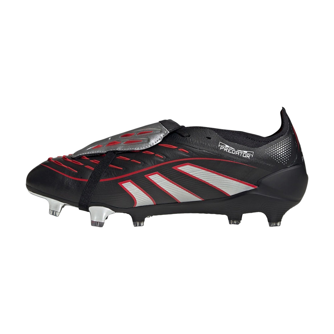 Predator Elite FT FG BSR - Core Black/Silver Met./Vivid Red – The