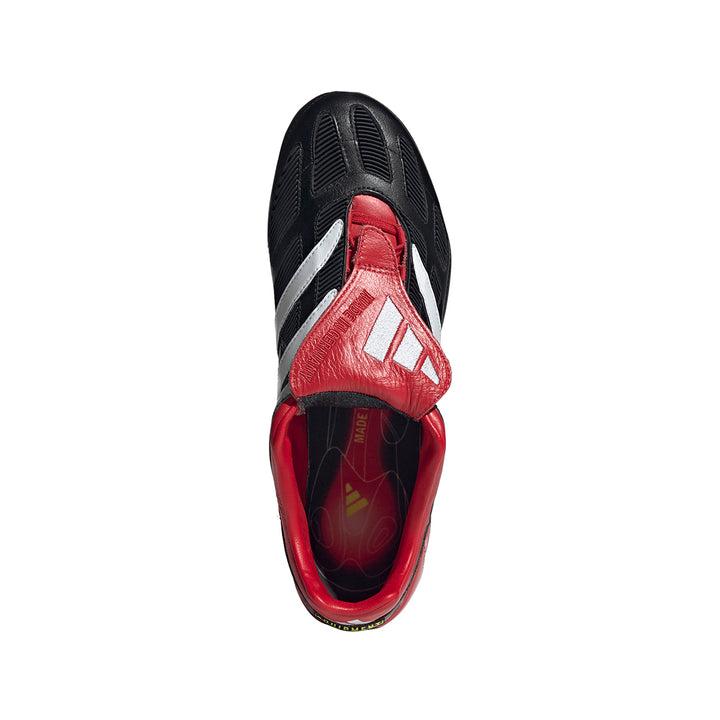 Predator Precision Elite FG - Core Black/ White/Collegiate Red