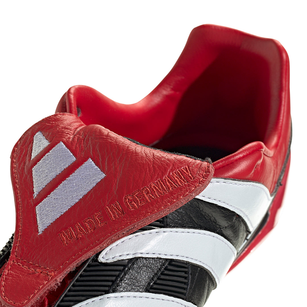 Predator Precision Elite FG - Core Black/ White/Collegiate Red