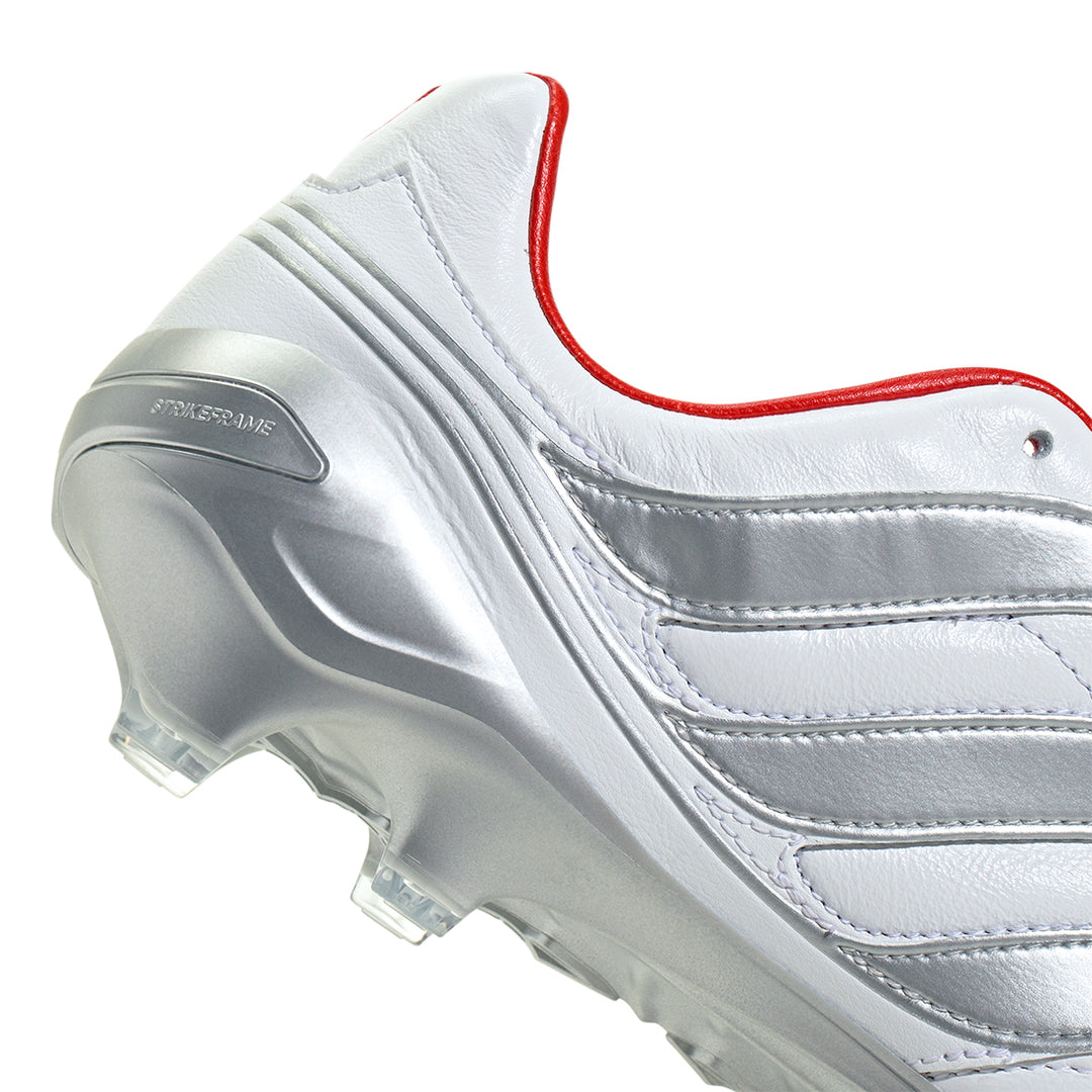 Predator Precision FG DB - White / Silver Metallic / Vivid Red