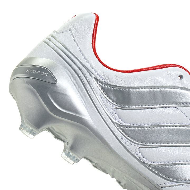 Predator Precision FG DB - White / Silver Metallic / Vivid Red