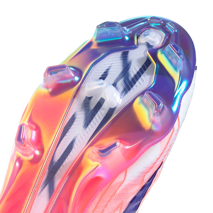 F50 Hyperfast Elite FG - White / Solar Purple / Solar Turbo