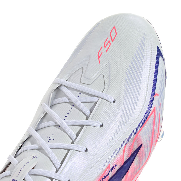 F50 Hyperfast Elite FG - White / Solar Purple / Solar Turbo