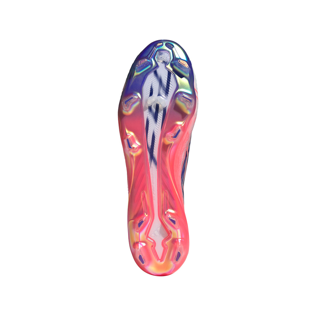 F50 Elite Lace Less FG - White / Solar Purple / Solar Turbo