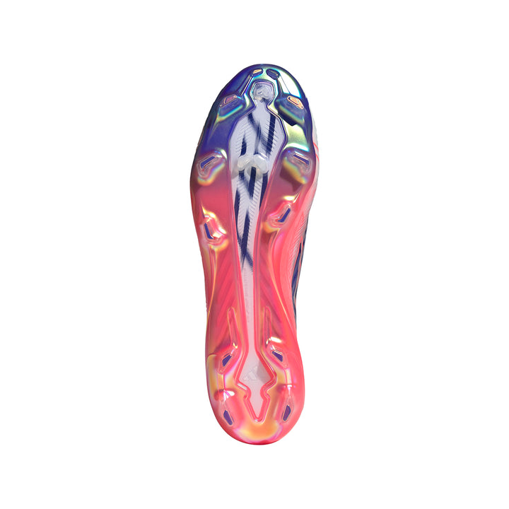 F50 Elite Lace Less FG - White / Solar Purple / Solar Turbo