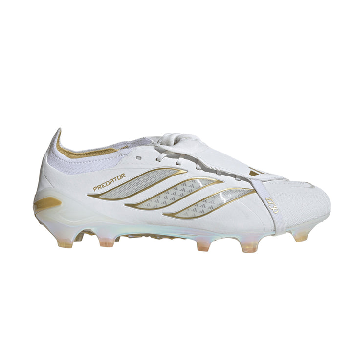 Predator Elite Fold Over Tongue Zidane FG - White / White / Gold Mettalic