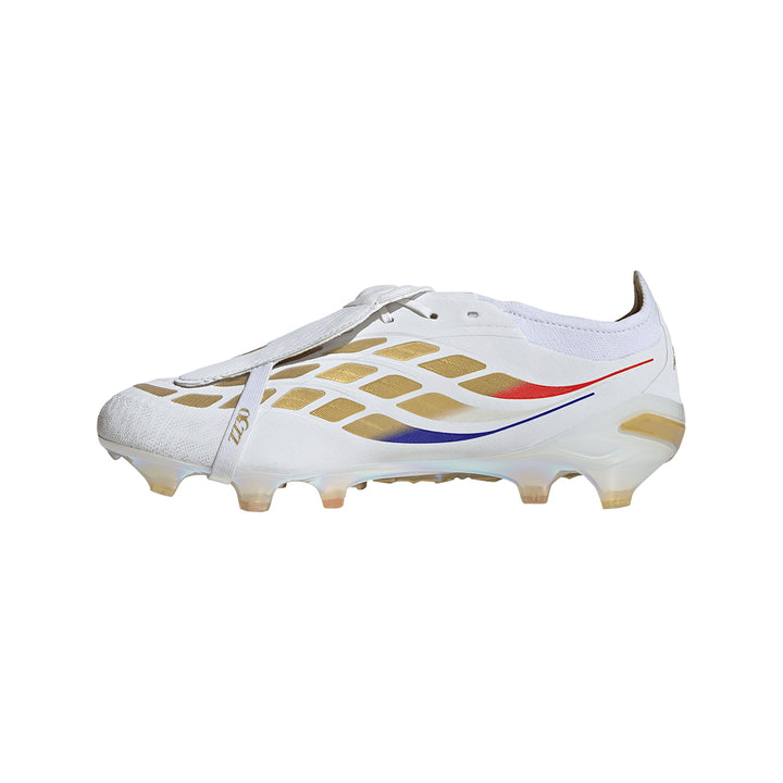 Predator Elite Fold Over Tongue Zidane FG - White / White / Gold Mettalic
