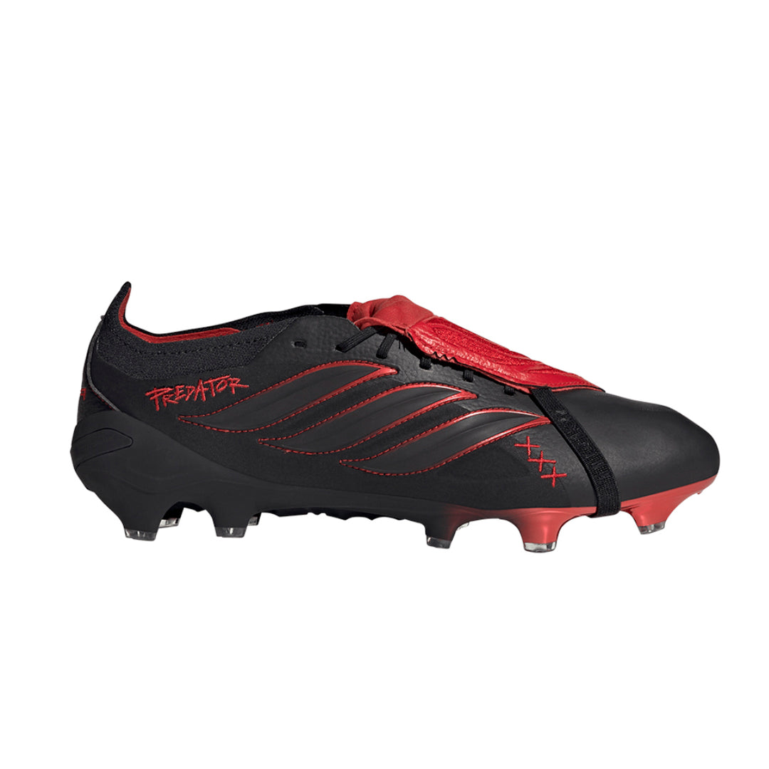 Predator Elite L-Tech Fold Over Tongue FG - Core Black / Core Blac / Vivid Red
