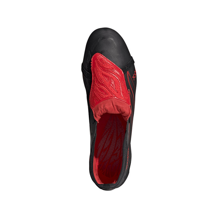 Predator Elite L-Tech Fold Over Tongue FG - Core Black / Core Blac / Vivid Red