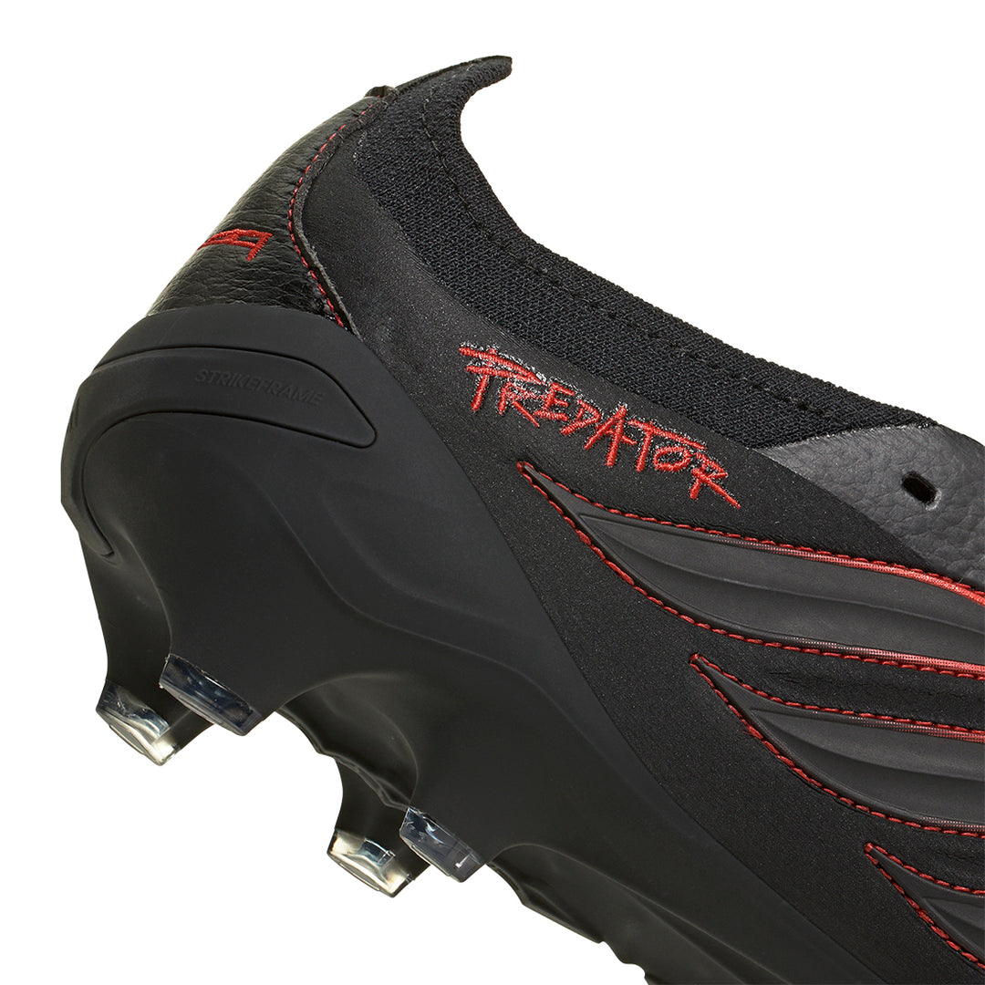 Predator Elite L-Tech Fold Over Tongue FG - Core Black / Core Blac / Vivid Red