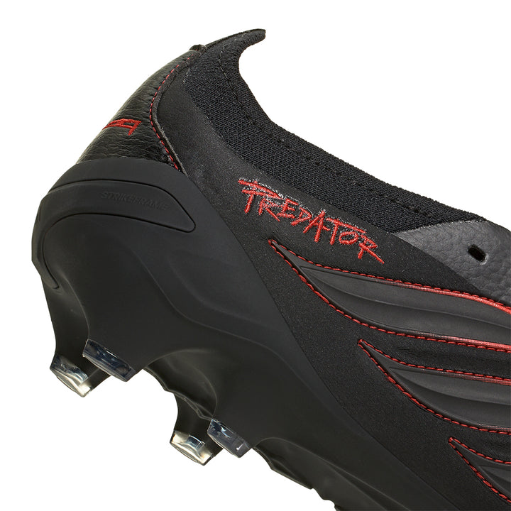 Predator Elite L-Tech Fold Over Tongue FG - Core Black / Core Blac / Vivid Red