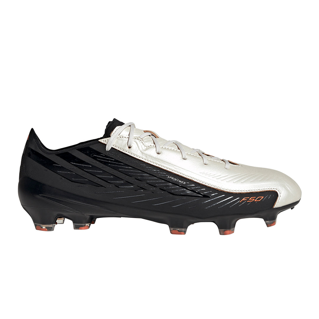 F50 Elite Hyperfast FG L - Tech - Zero Metallic / Core Black / Solar Orange
