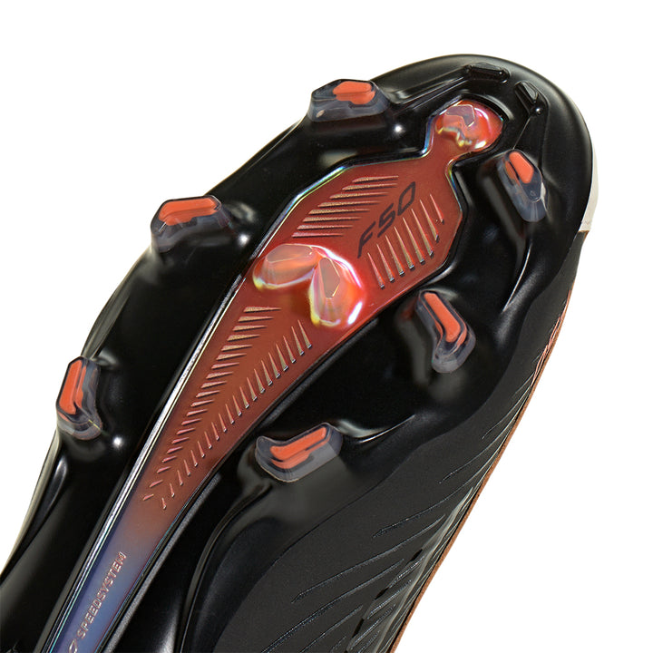F50 Elite Hyperfast FG L - Tech - Zero Metallic / Core Black / Solar Orange