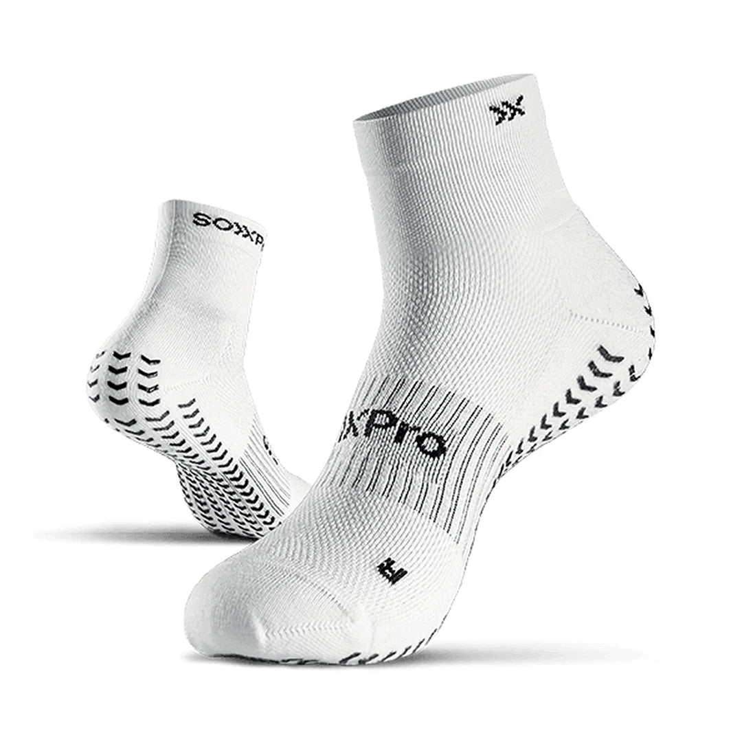 SOXPro Sprint Grip Socks - White